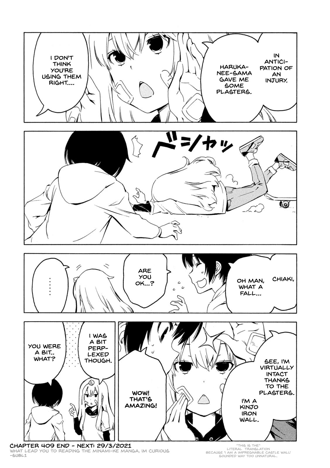 Minami-ke Chapter 409 page 8 - Chapter 409: Don't look