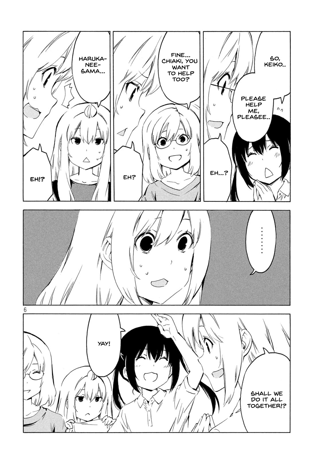 Minami-ke Chapter 414 page 6 - Chapter 414: I'm worried.