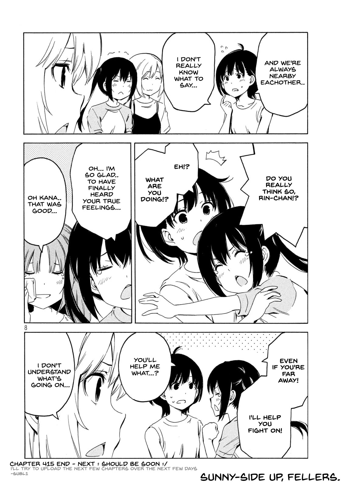 Minami-ke Chapter 415 page 8 - Chapter 415: Communication