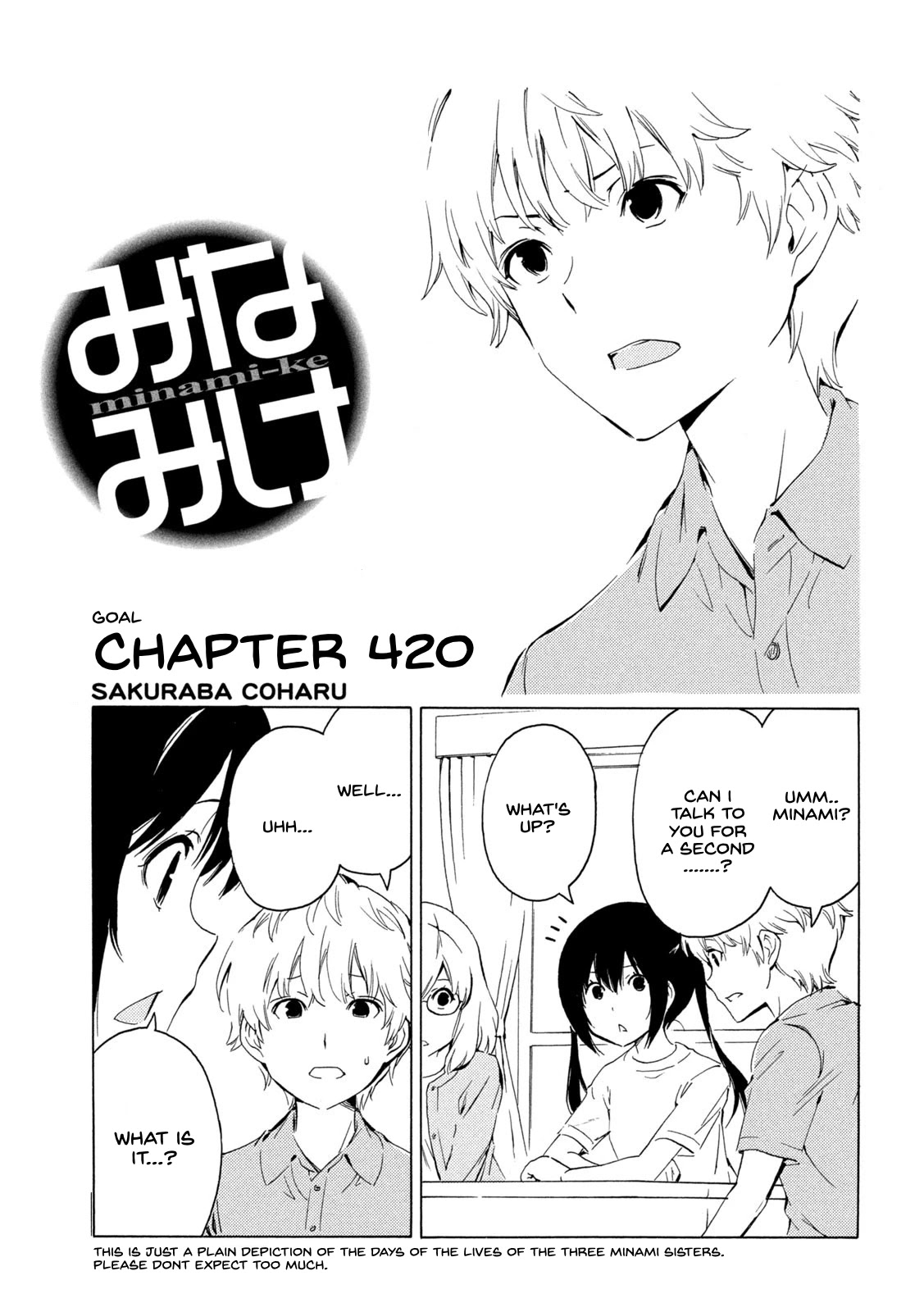 Minami-ke Chapter 420 page 1 - Chapter 420: Goal
