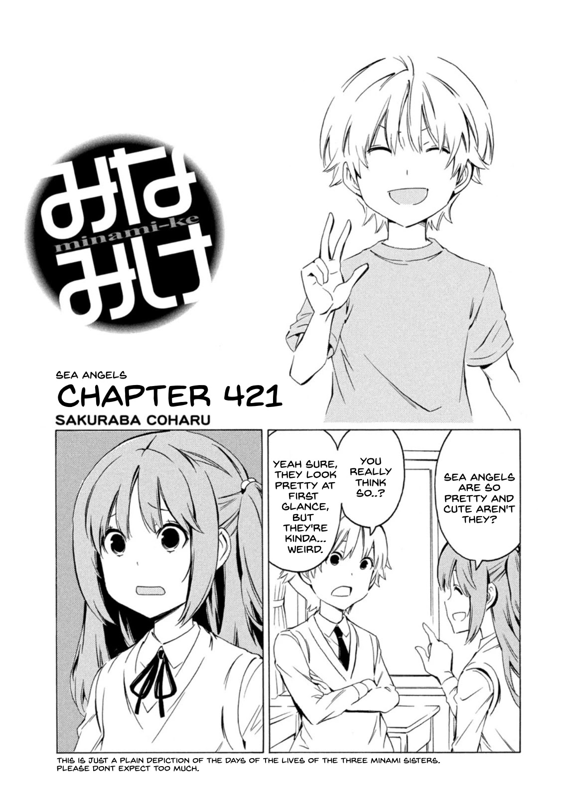 Minami-ke Chapter 421 page 1 - Chapter 421: Sea angels