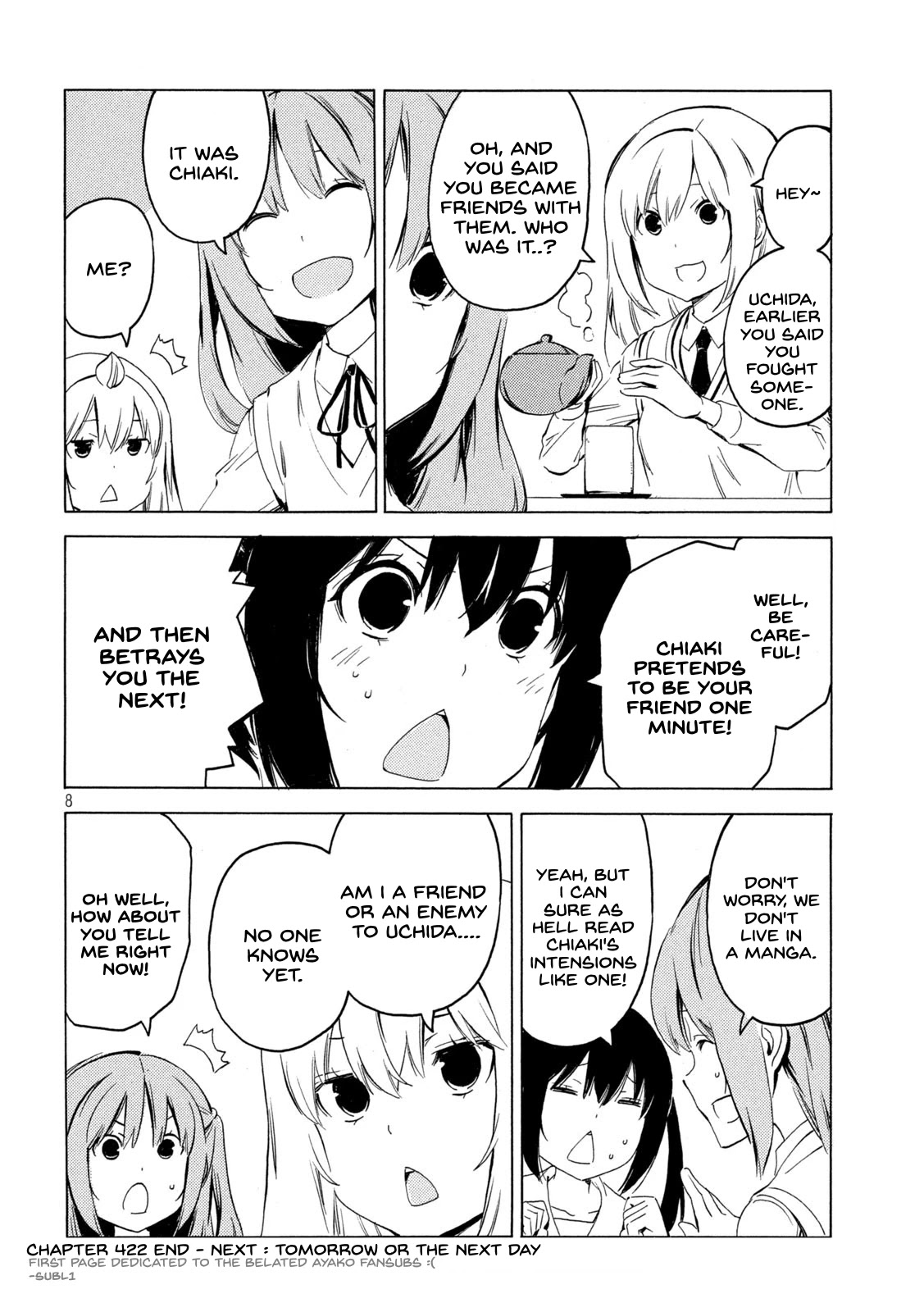 Minami-ke Chapter 422 page 8 - Chapter 422: Absolutely!