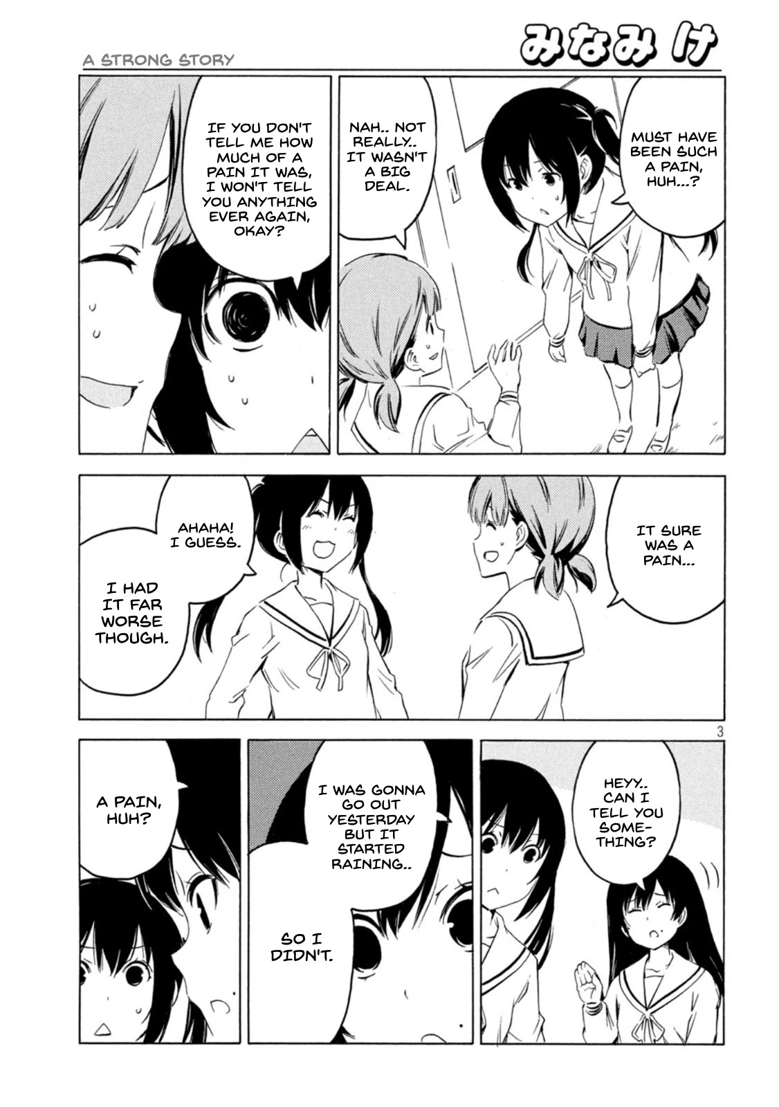 Minami-ke Chapter 424 page 3 - Chapter 424: A Strong Story