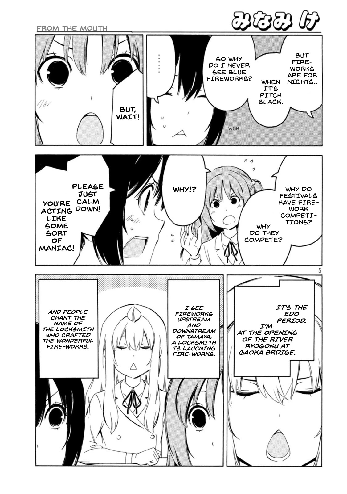 Minami-ke Chapter 427 page 5 - Chapter 427: From The Mouth