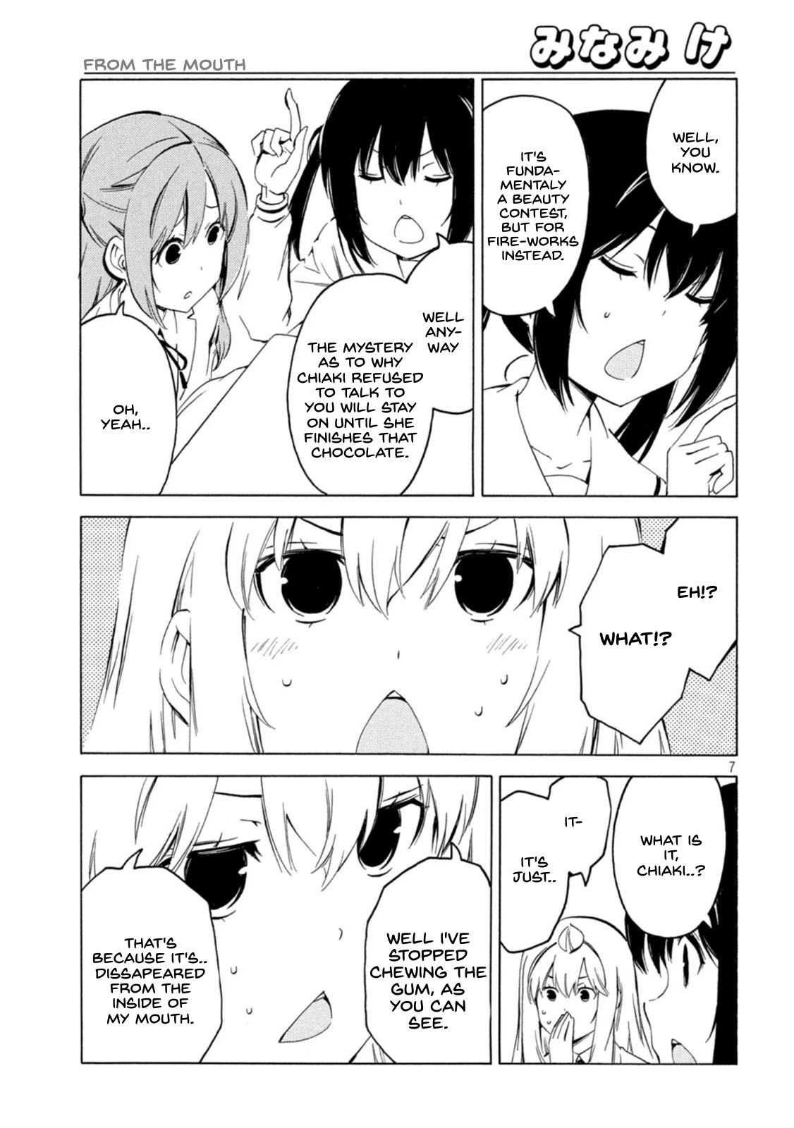 Minami-ke Chapter 427 page 7 - Chapter 427: From The Mouth