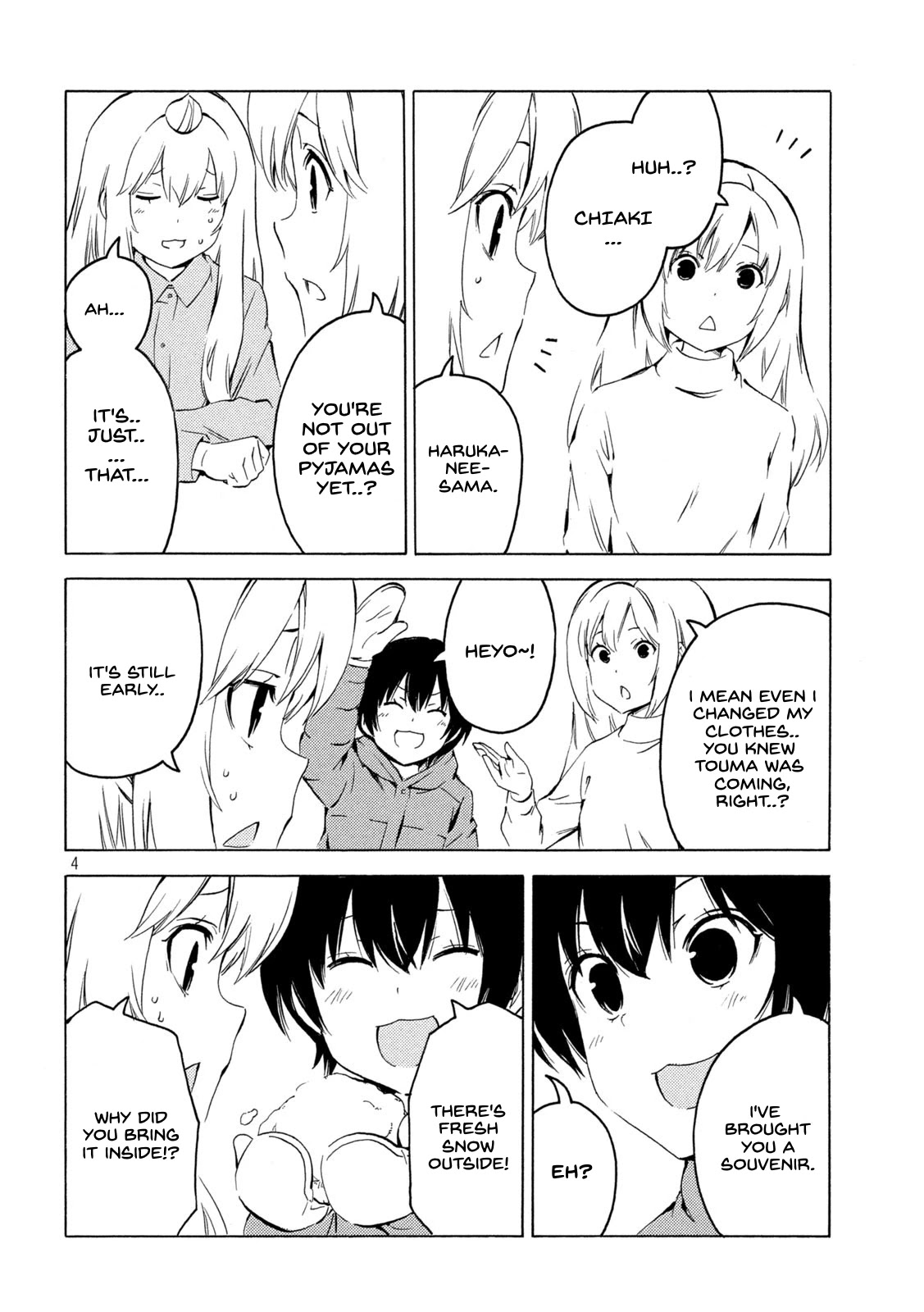Minami-ke Chapter 428 page 4 - Chapter 428: Fresh Snow