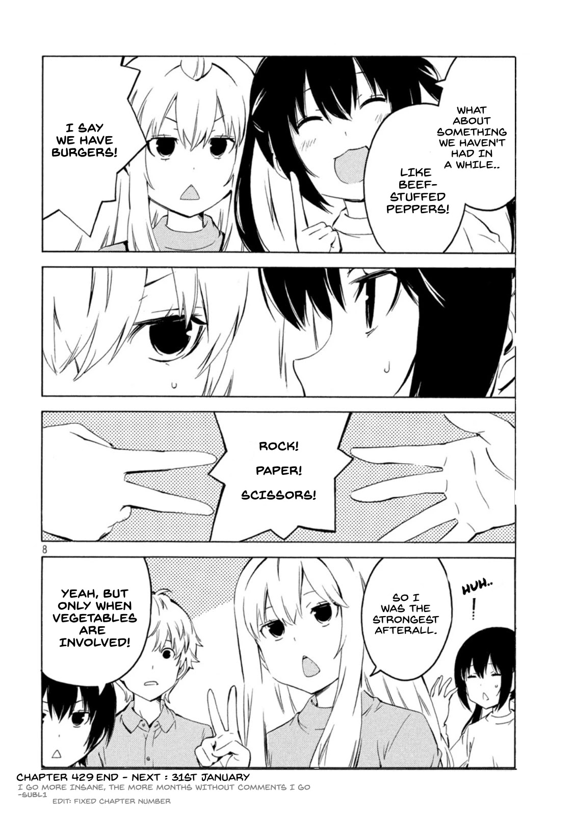 Minami-ke Chapter 429 page 8 - Chapter 429: Losing