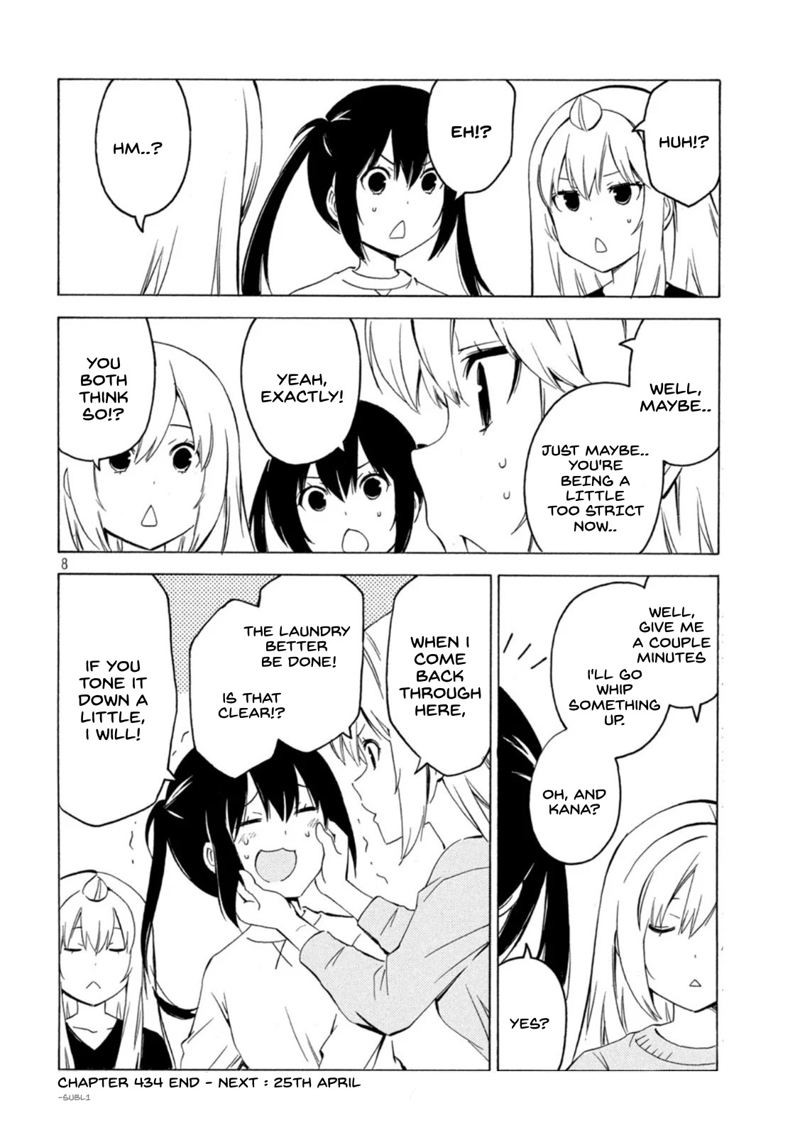 Minami-ke Chapter 434 page 8 - Chapter 434: Immediately