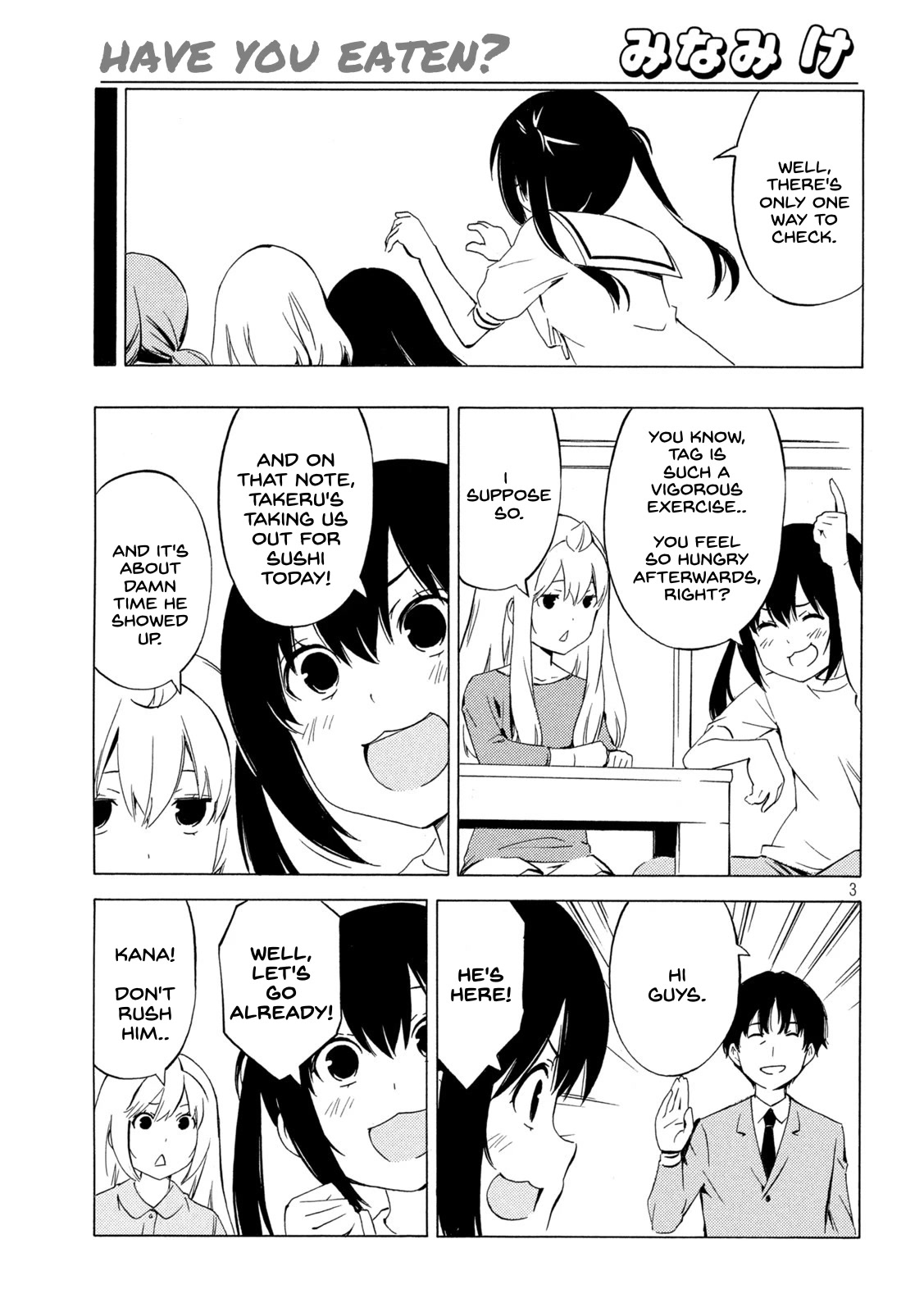 Minami-ke Chapter 444 page 3 - Chapter 444: Have you eaten?