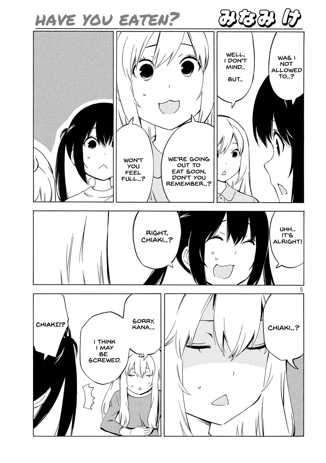 Minami-ke Chapter 444 page 5 - Chapter 444: Have you eaten?