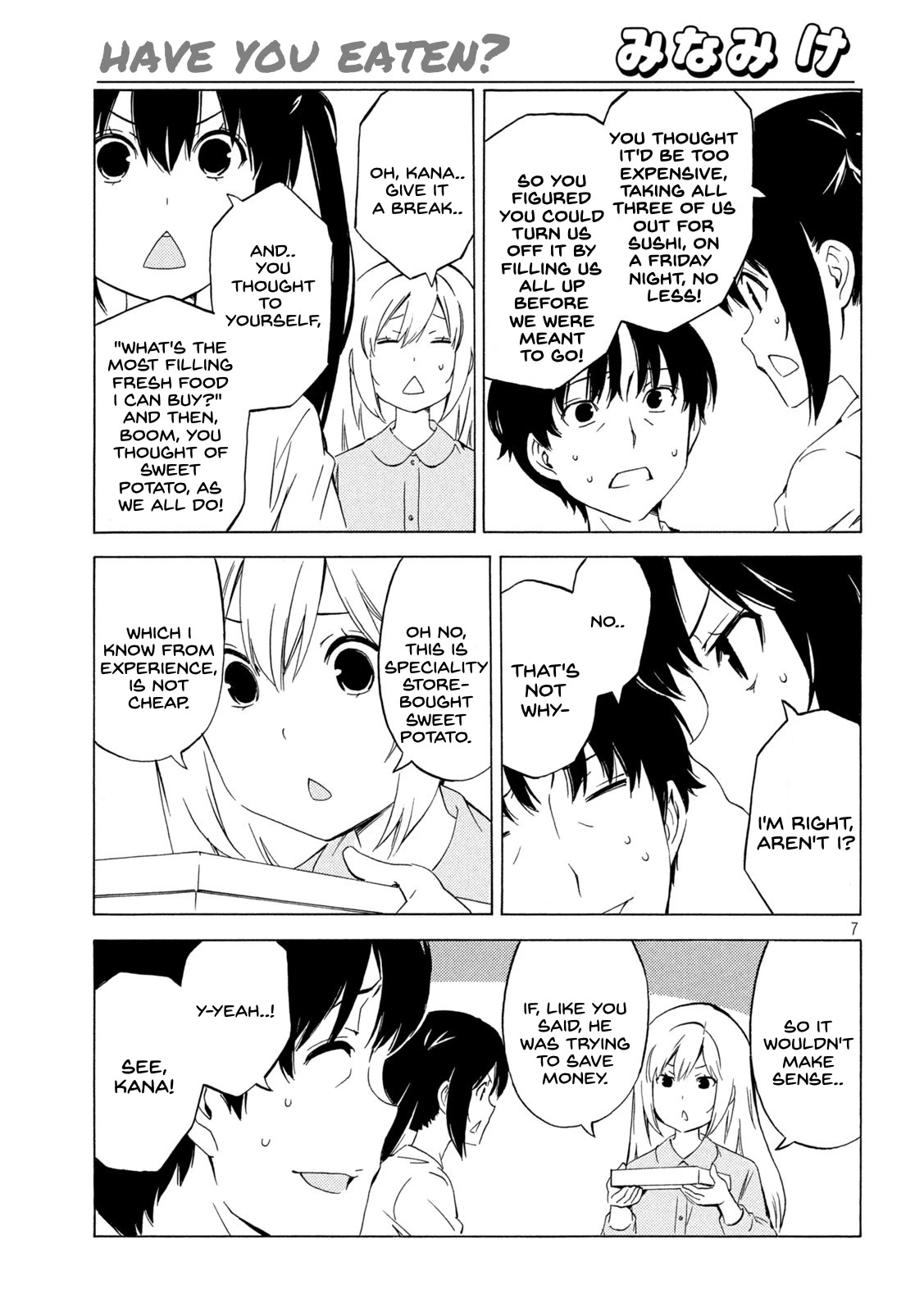 Minami-ke Chapter 444 page 7 - Chapter 444: Have you eaten?