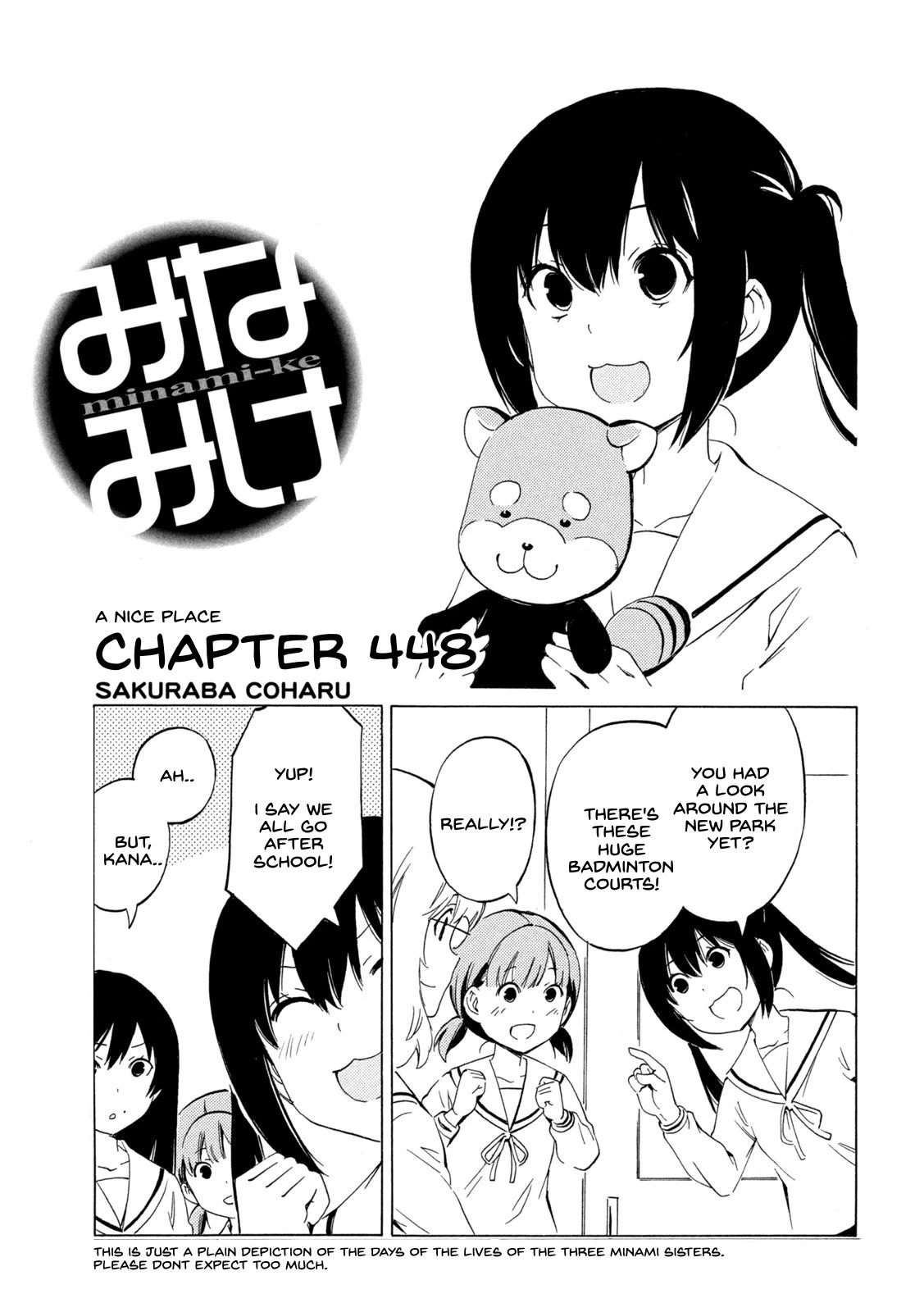 Minami-ke Chapter 448 page 1 - Chapter 448: A Nice Place