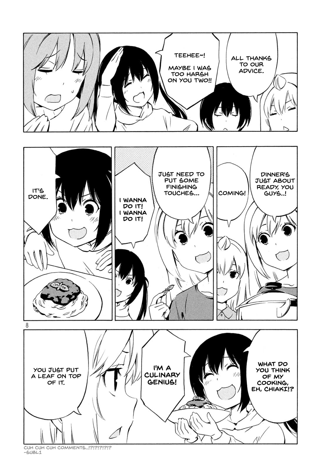 Minami-ke Chapter 449 page 8 - Chapter 449: Don't Touch!
