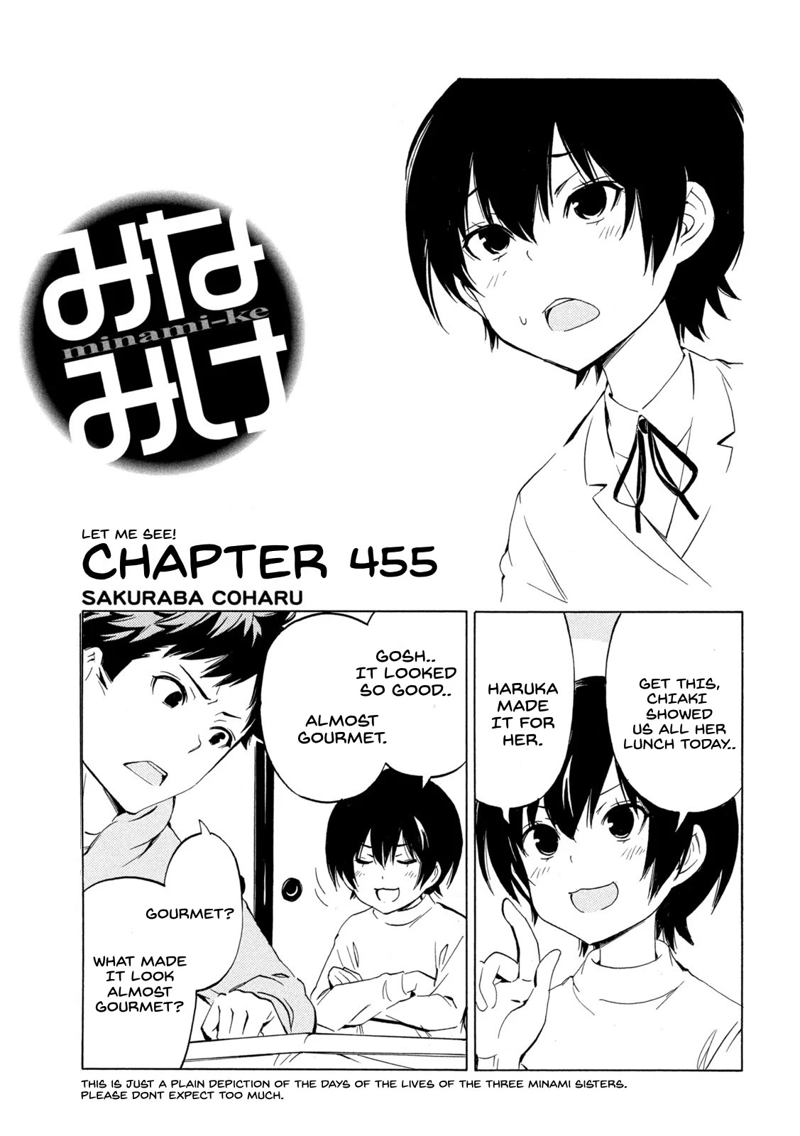 Minami-ke Chapter 455 page 1 - Chapter 455: Let me see!