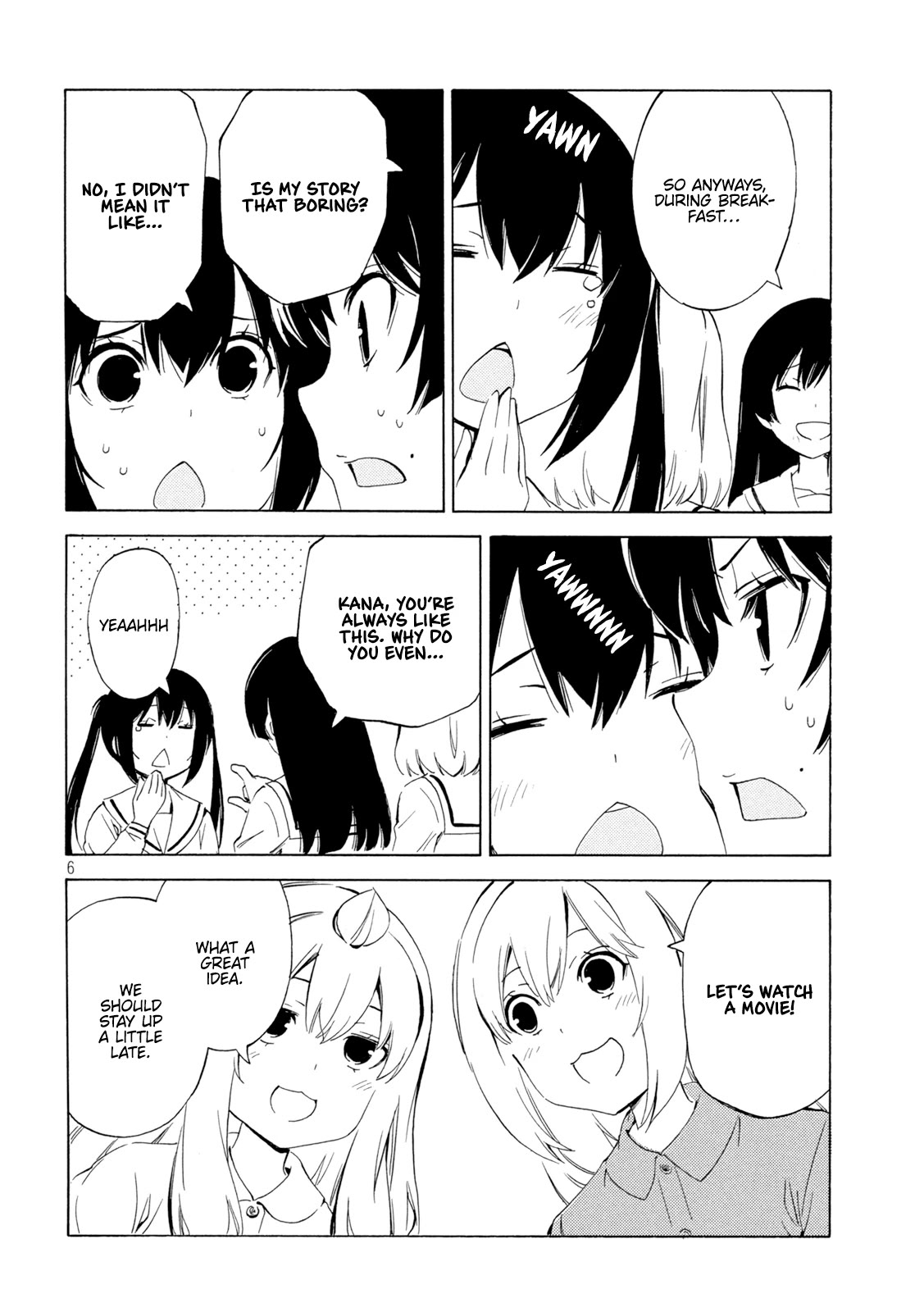 Minami-ke Chapter 461 page 6 - Chapter 461: Waking up early