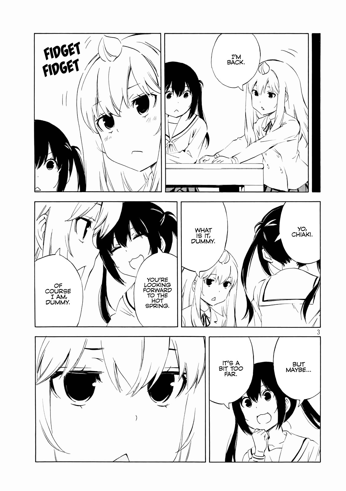 Minami-ke Chapter 471 page 3 - Chapter 471: Nice hot water