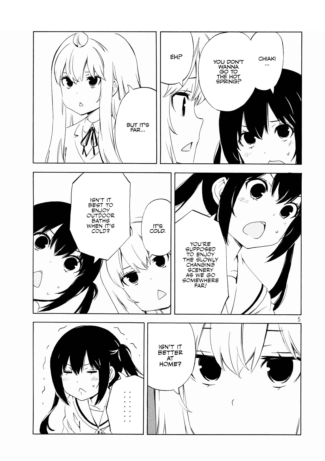 Minami-ke Chapter 471 page 5 - Chapter 471: Nice hot water