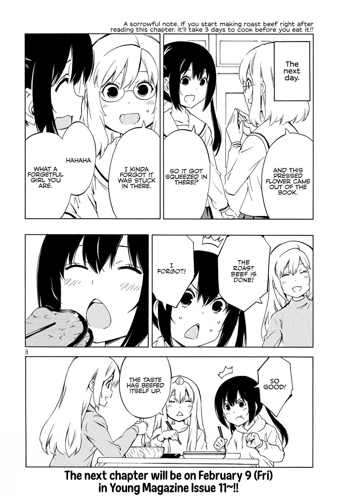 Minami-ke Chapter 477 page 8 - Chapter 477: Roast Beef