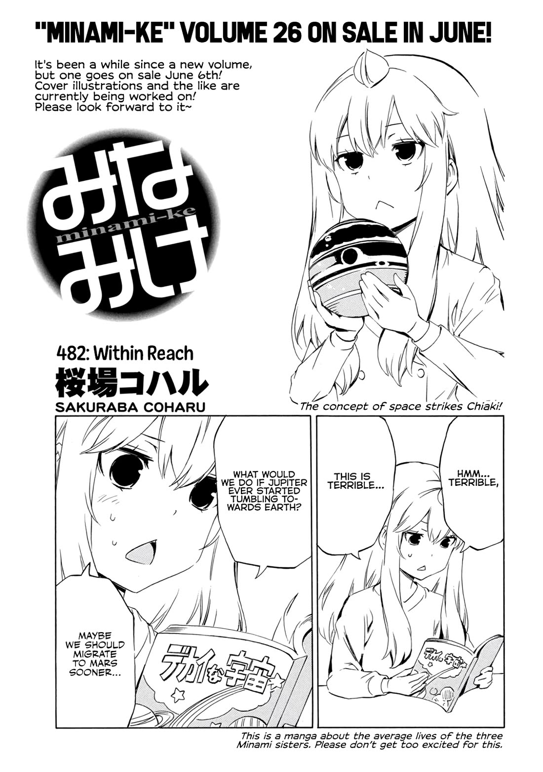 Minami-ke Chapter 482 page 1 - Chapter 482: Within reach