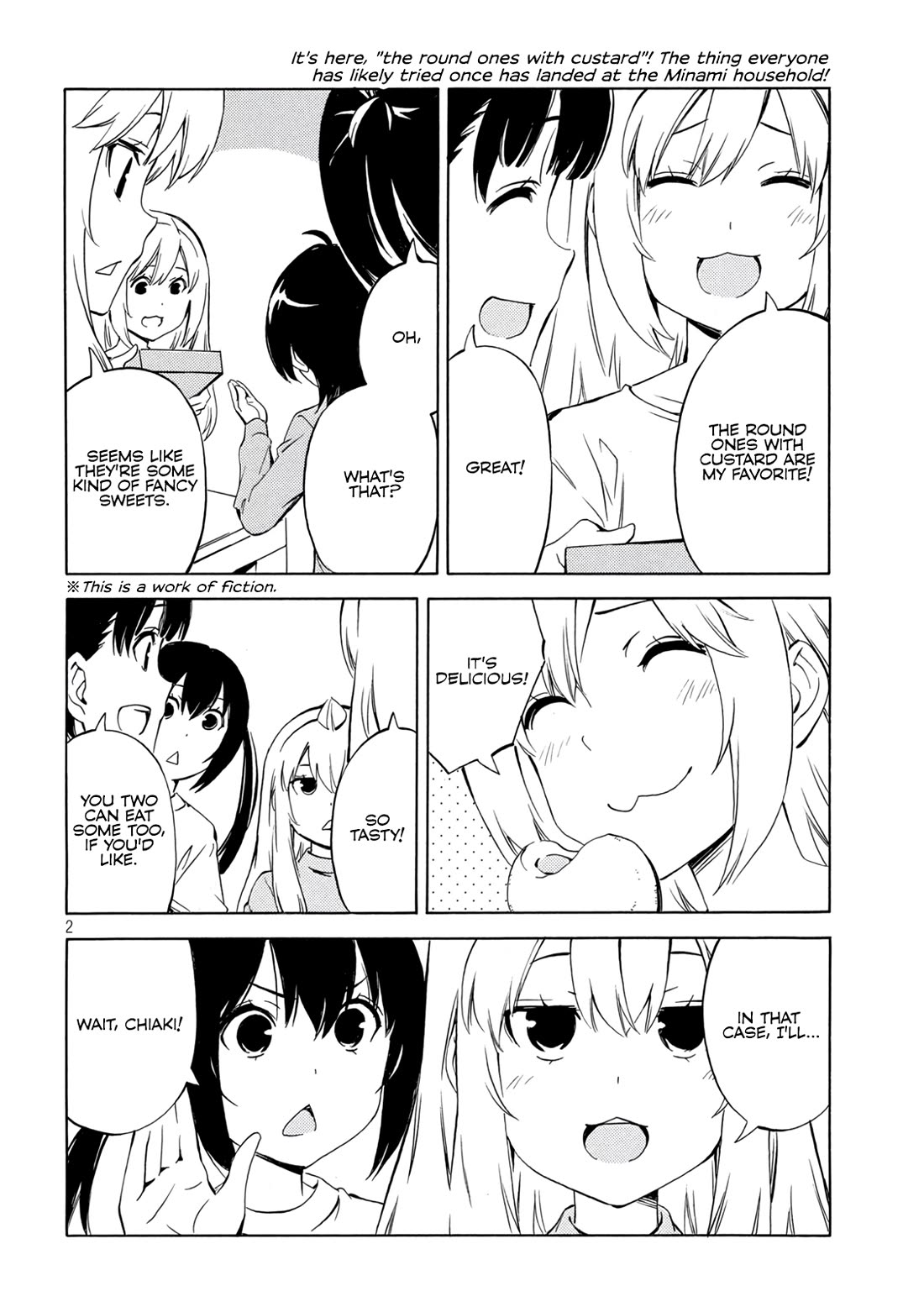 Minami-ke Chapter 486 page 2 - Chapter 486: The Round Ones with Custard