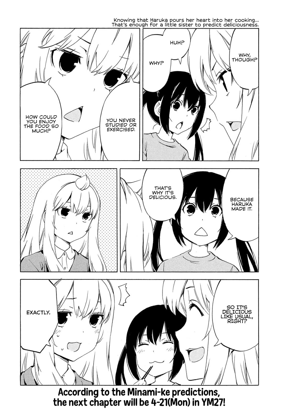 Minami-ke Chapter 505 page 8 - Chapter 505: How did you know?