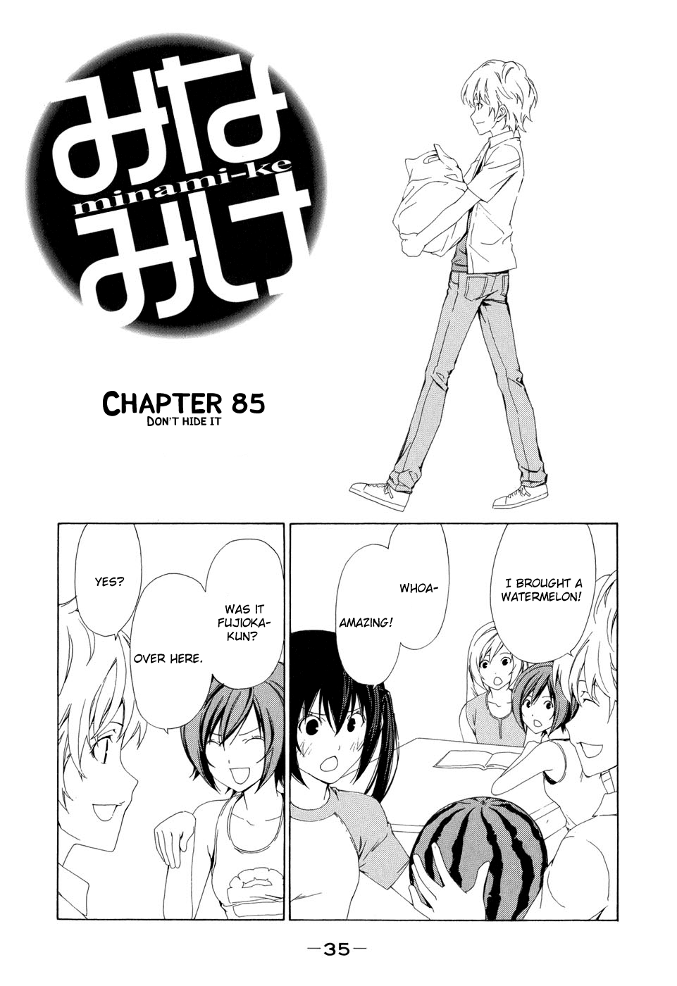 Minami-ke Chapter 85 page 1 - Chapter 85: Don't Hide It