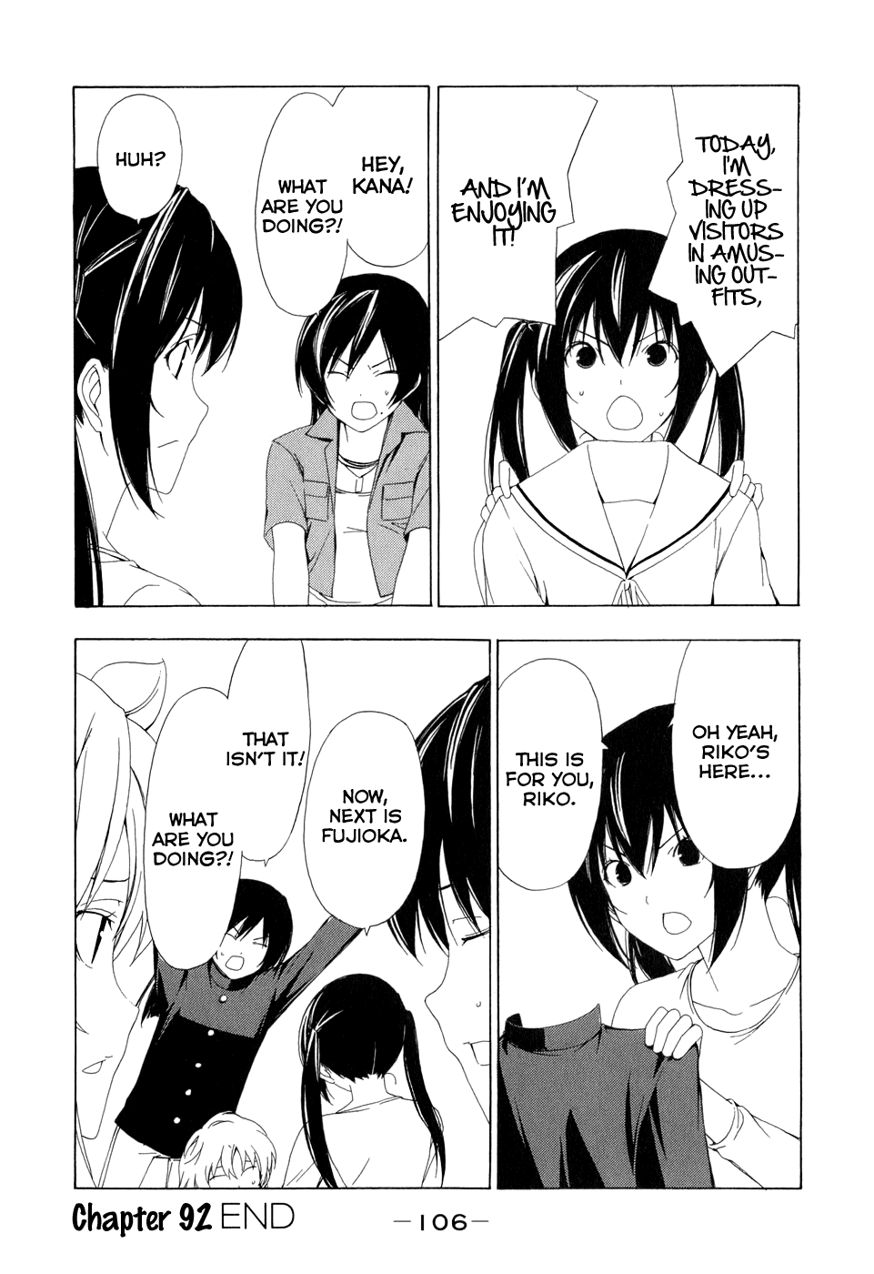 Minami-ke Chapter 92 page 10 - Chapter 92: What are you doing?