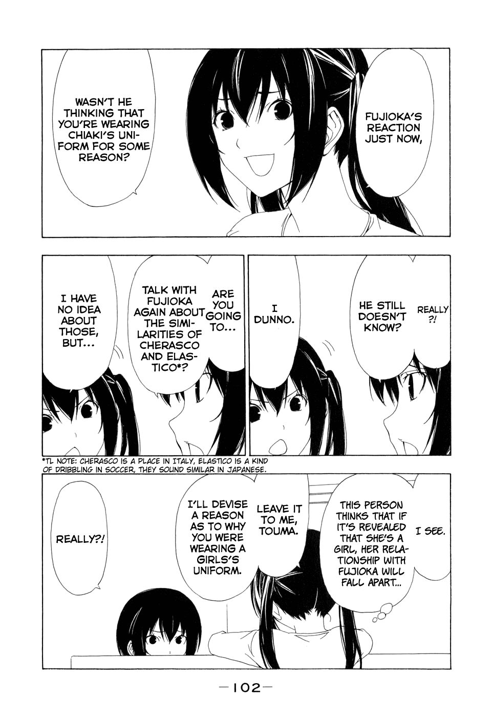 Minami-ke Chapter 92 page 6 - Chapter 92: What are you doing?