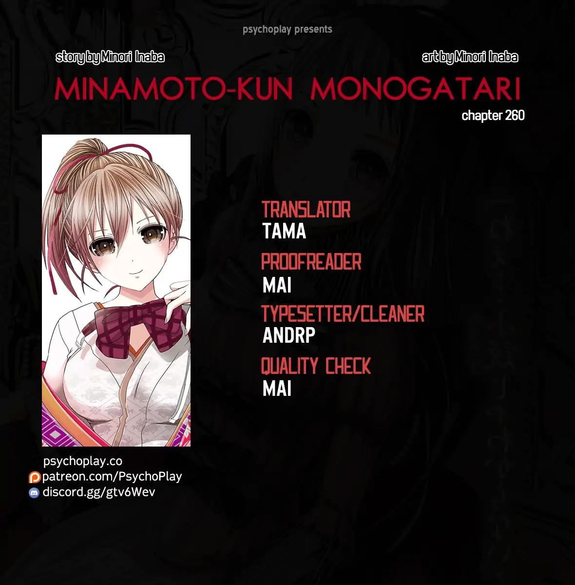 Minamoto-kun Monogatari Chapter 260 page 1 - Chapter 260: I Am Indebted to You