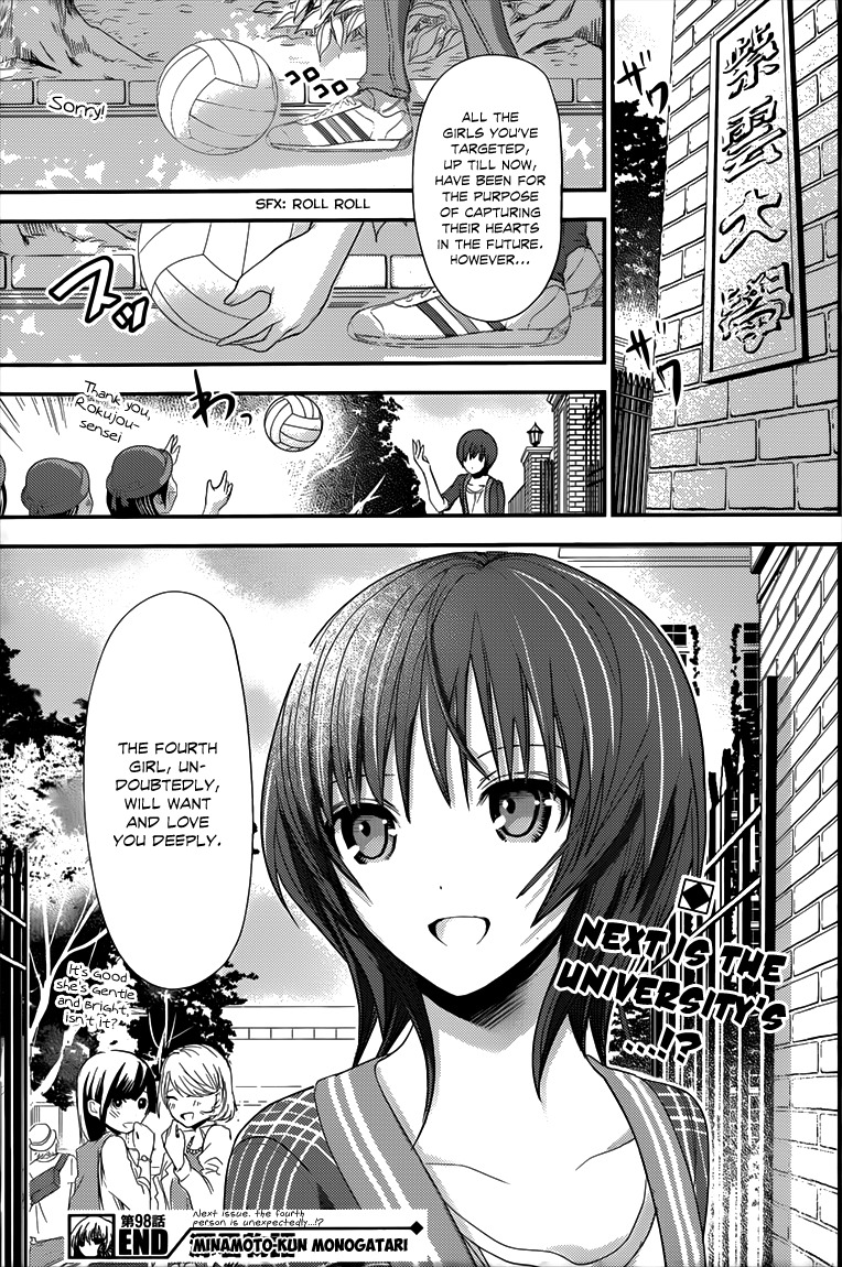 Minamoto-kun Monogatari Chapter 98 page 10 - Chapter 98: Just Be Honest