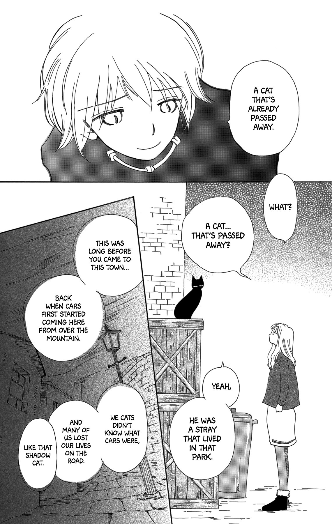Minato Machi Neko Machi Chapter 14 page 11 - Chapter 14: Moon, Shadows, Cats