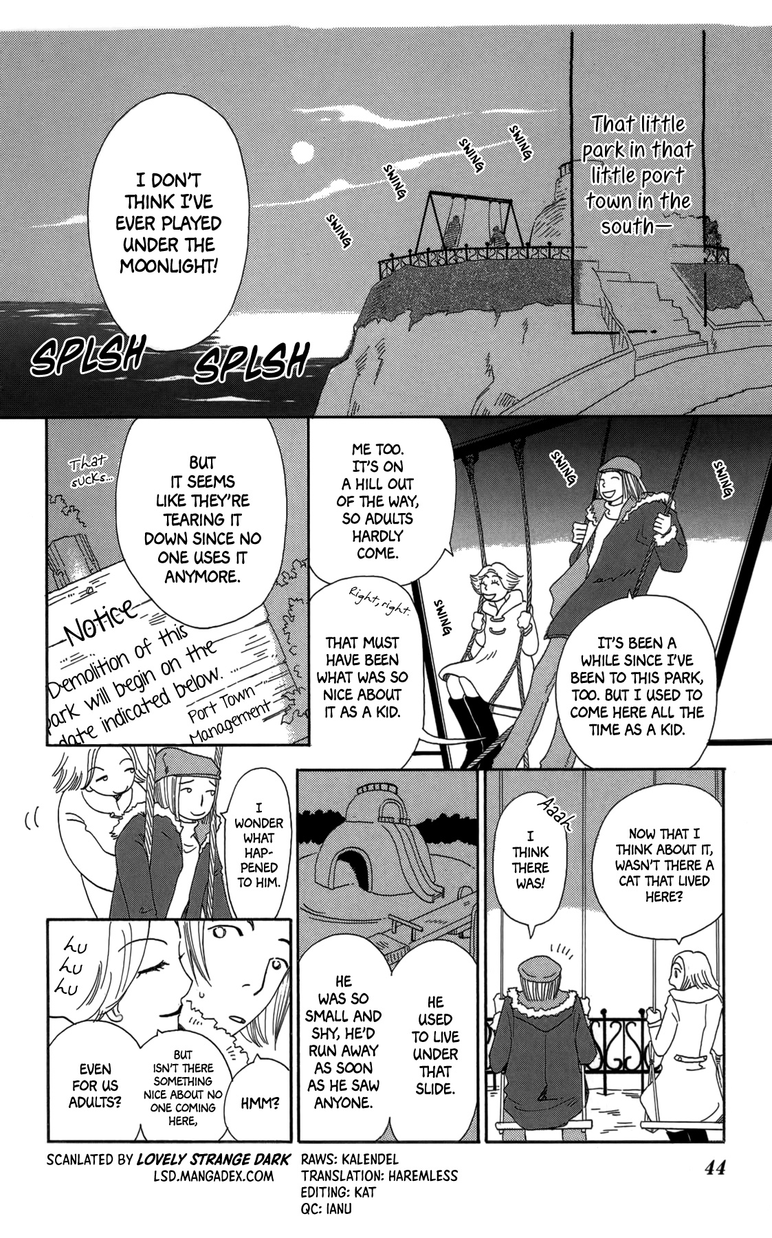 Minato Machi Neko Machi Chapter 14 page 2 - Chapter 14: Moon, Shadows, Cats