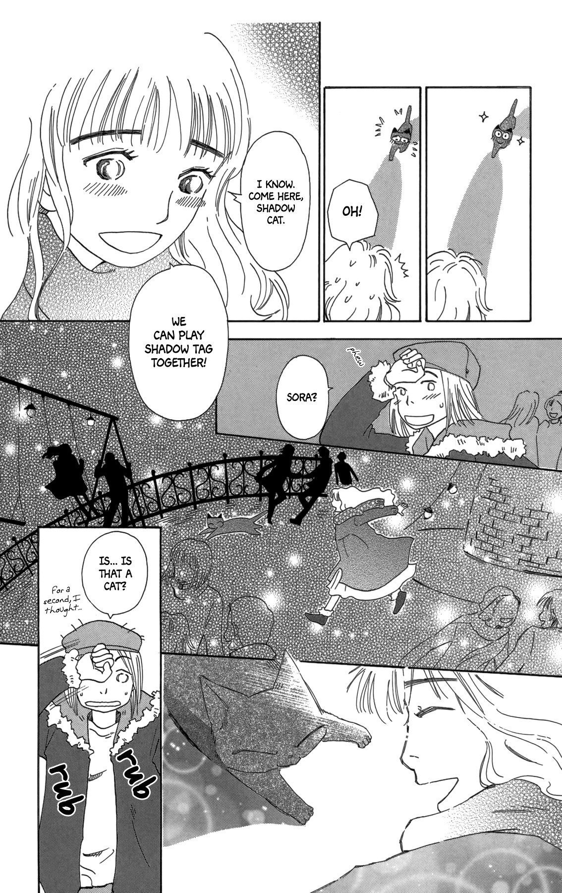 Minato Machi Neko Machi Chapter 14 page 21 - Chapter 14: Moon, Shadows, Cats