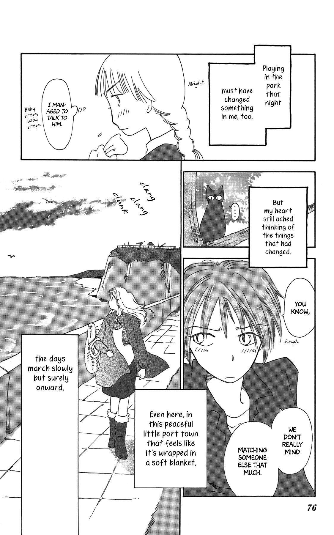 Minato Machi Neko Machi Chapter 14 page 34 - Chapter 14: Moon, Shadows, Cats