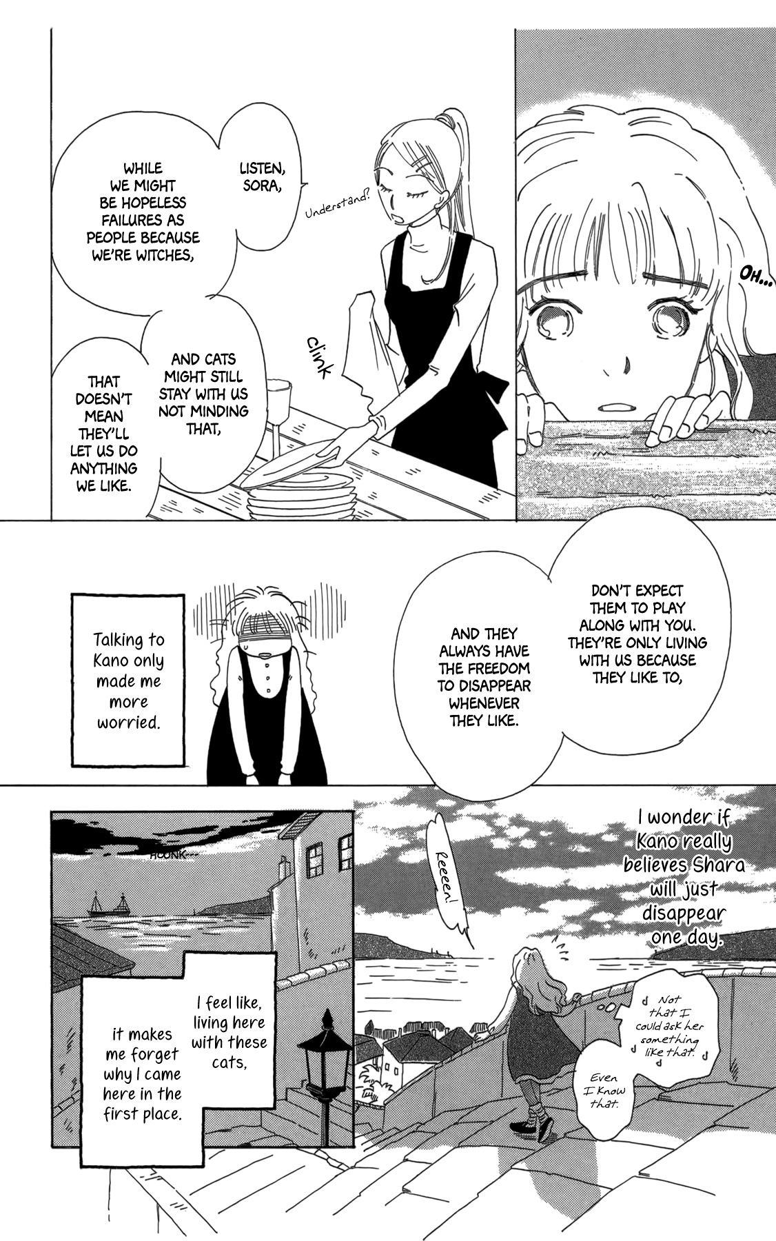 Minato Machi Neko Machi Chapter 14 page 6 - Chapter 14: Moon, Shadows, Cats