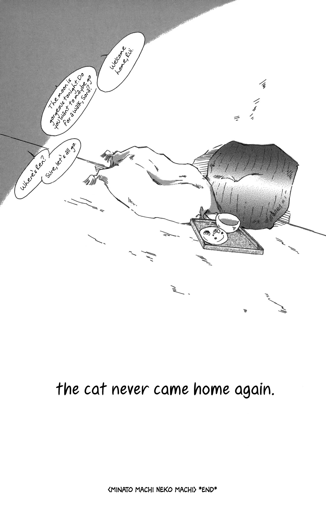 Minato Machi Neko Machi Chapter 18 page 32 - Chapter 18: The Day a Cat Doesn't Come Home [END]