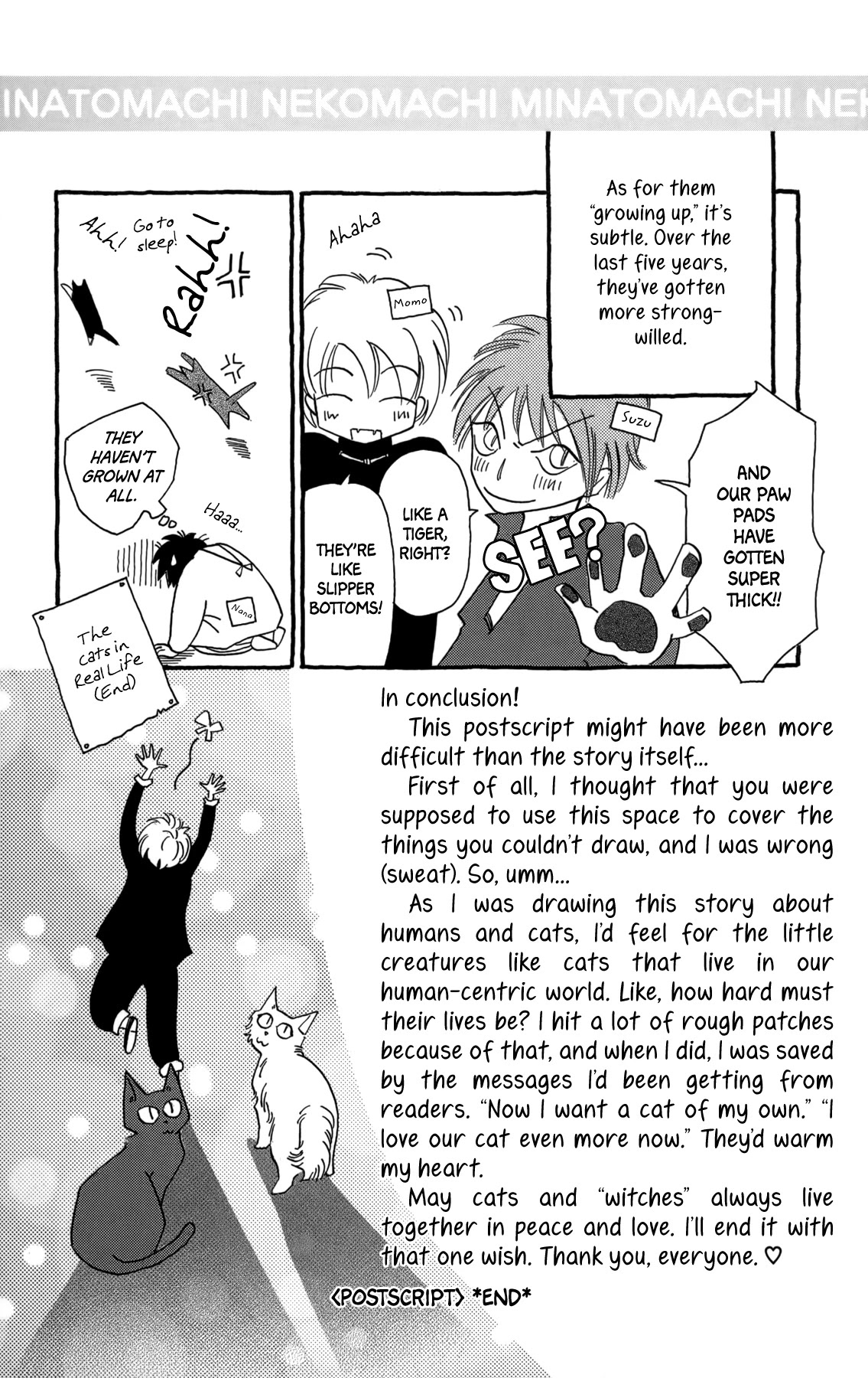 Minato Machi Neko Machi Chapter 18 page 35 - Chapter 18: The Day a Cat Doesn't Come Home [END]