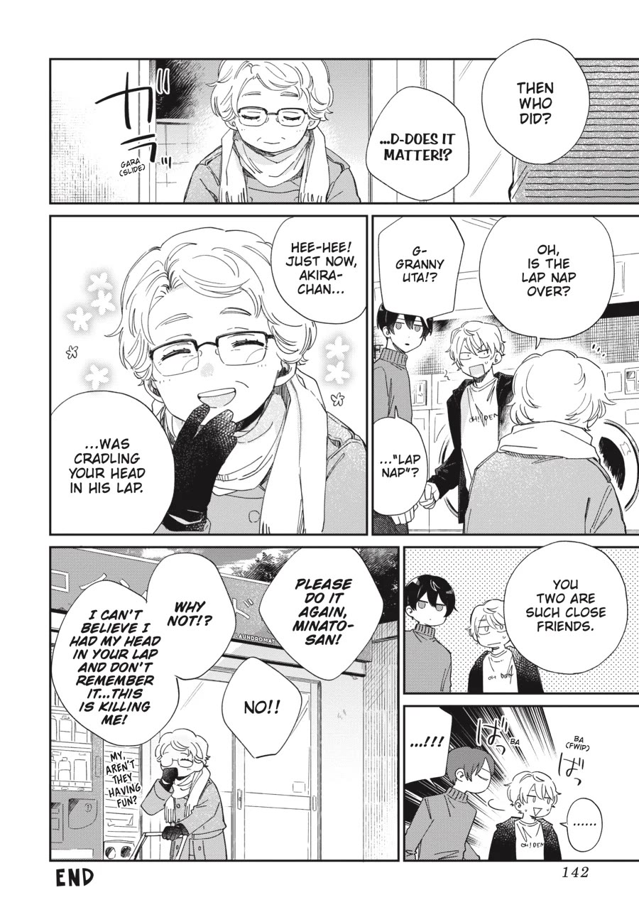 Minato Shouji Coin Laundry Chapter 18.6 page 8 - Chapter 18.6: Bonus comic: My first lap nap