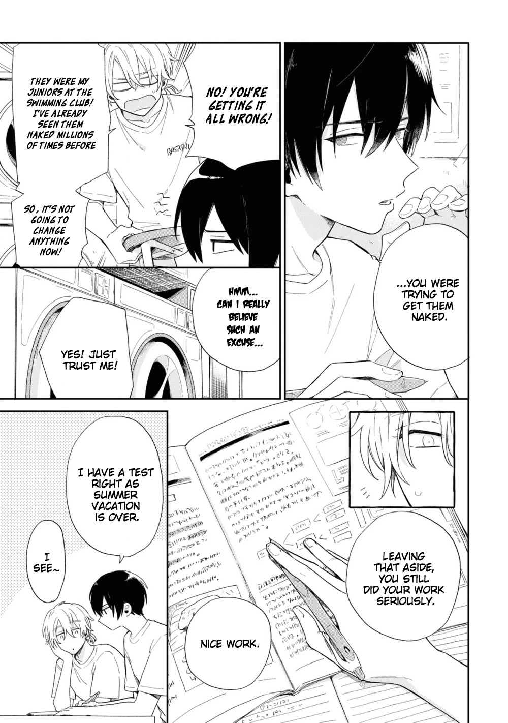 Minato Shouji Coin Laundry Chapter 2 page 13 - Chapter 2: Despite being friends, I still can't pay a visit.