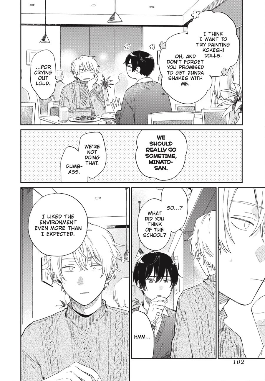 Minato Shouji Coin Laundry Chapter 22 page 10 - Chapter 22: Will you ask me not to go?