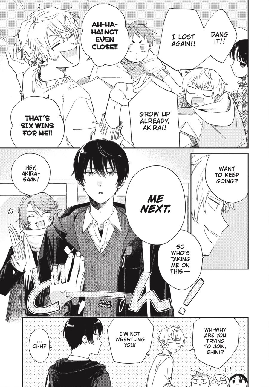 Minato Shouji Coin Laundry Chapter 23.5 page 3 - Chapter 23.5: Bonus comic: Thumb wrestling with Minato-san