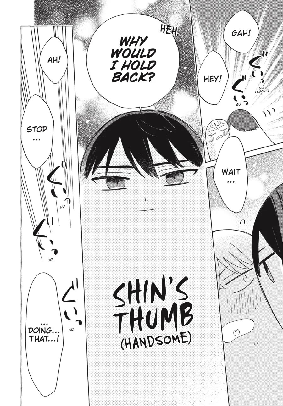 Minato Shouji Coin Laundry Chapter 23.5 page 6 - Chapter 23.5: Bonus comic: Thumb wrestling with Minato-san