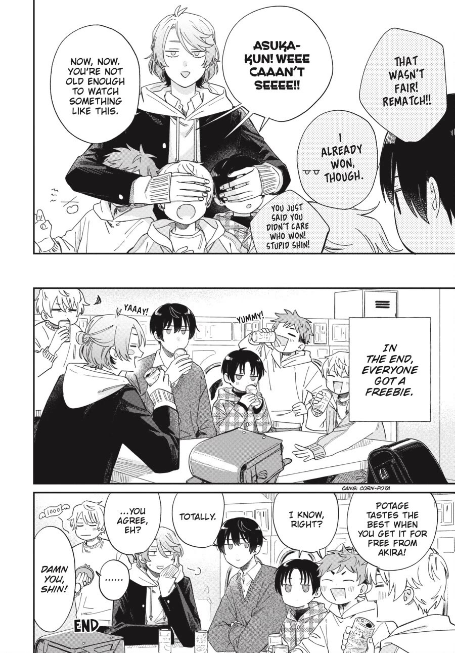 Minato Shouji Coin Laundry Chapter 23.5 page 8 - Chapter 23.5: Bonus comic: Thumb wrestling with Minato-san
