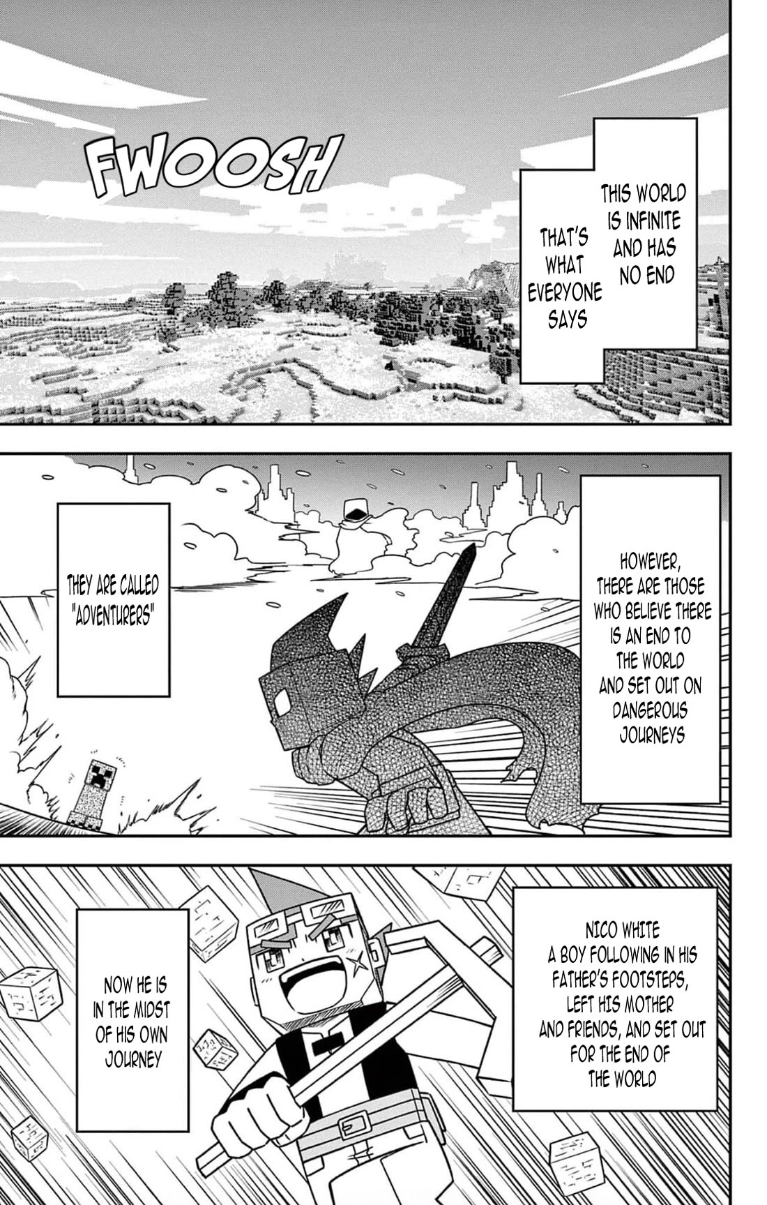 Minecraft: Journey to the World’s End Chapter 2 page 2 - Chapter 2: Meeting a new friend