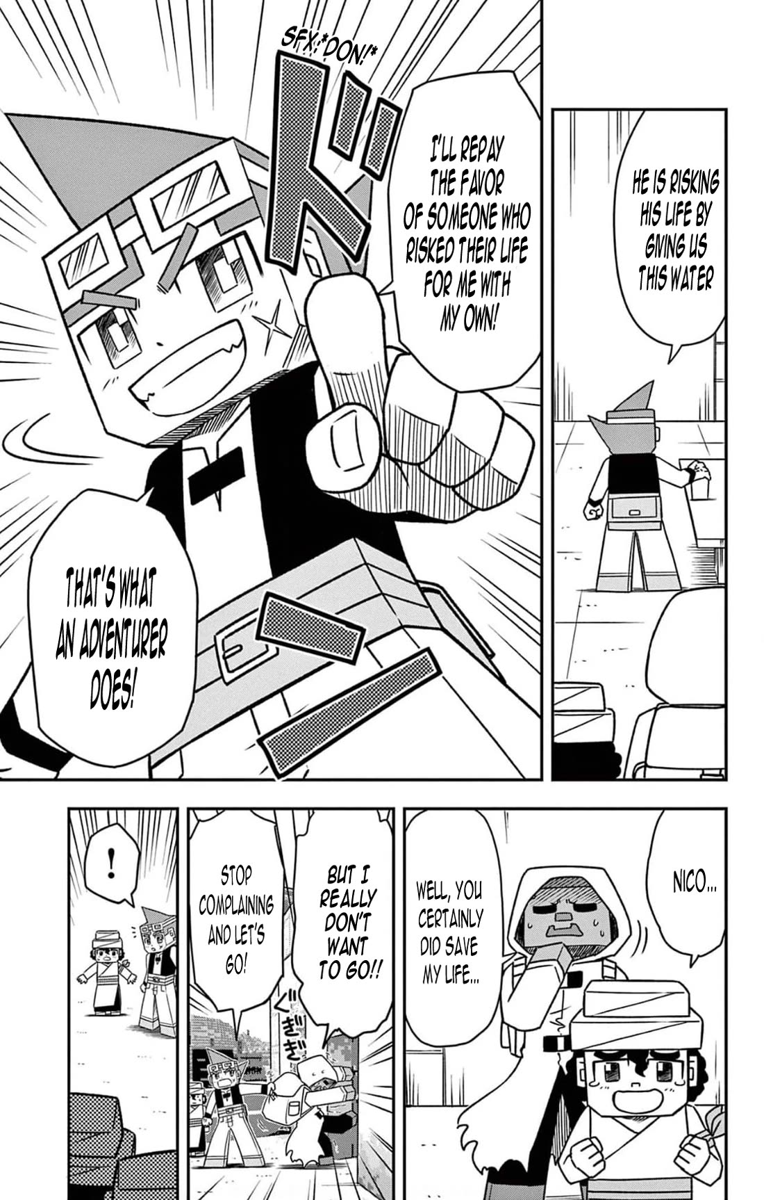 Minecraft: Journey to the World’s End Chapter 3 page 12 - Chapter 3: Defeat the desert bandits!