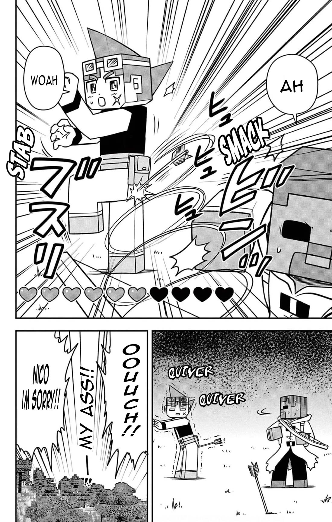 Minecraft: Journey to the World’s End Chapter 5 page 7 - Chapter 5: The dual wielding ninja's test of skill