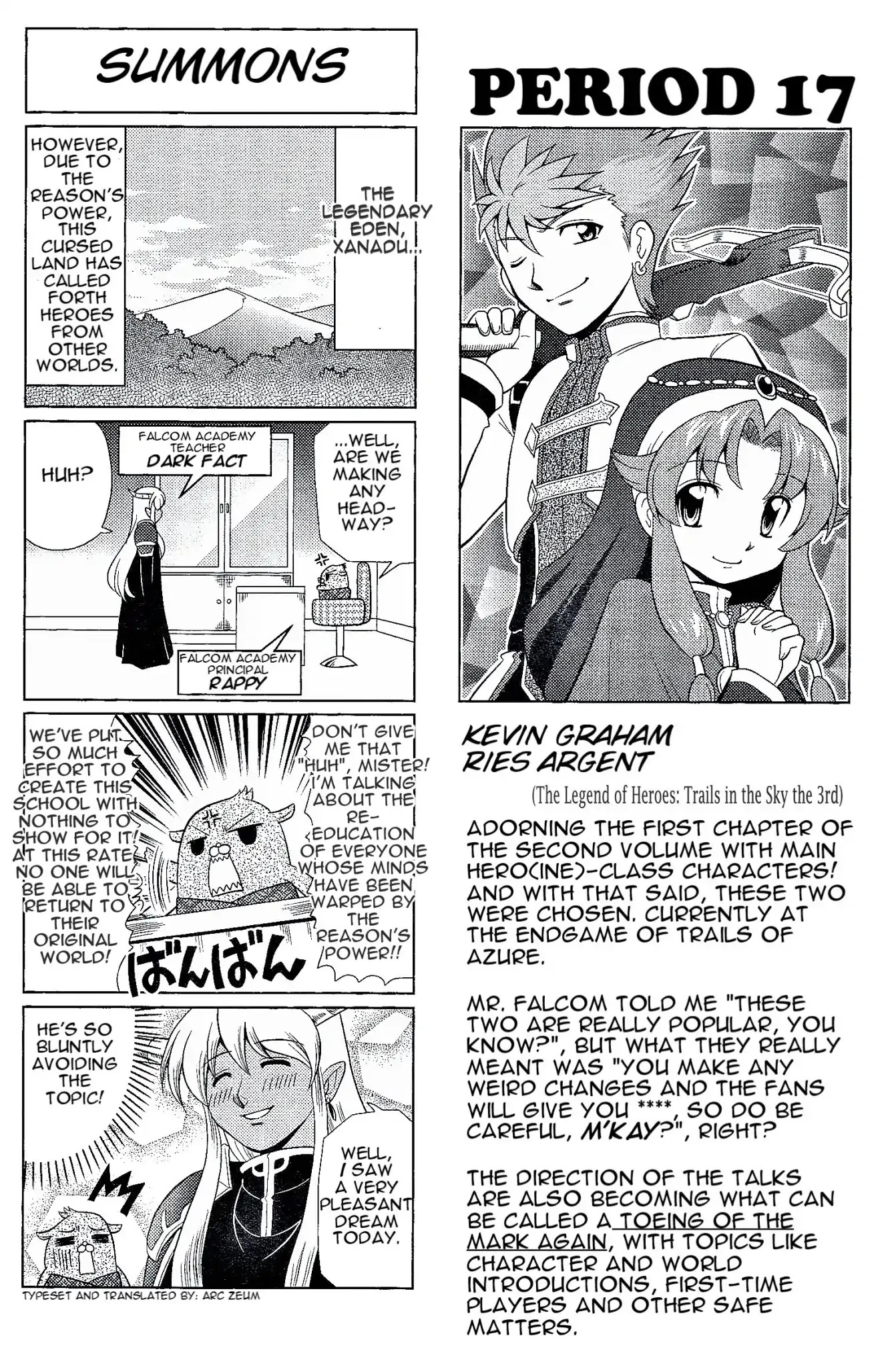 Minna Atsumare! Falcom Gakuen Chapter 24 page 3 - Chapter 24: Period 17