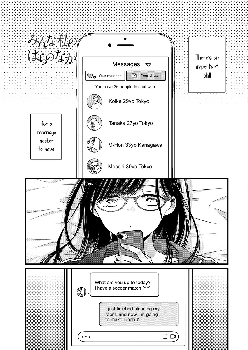 Minna Watashi no Hara no Naka Chapter 3 page 1 - Chapter 3