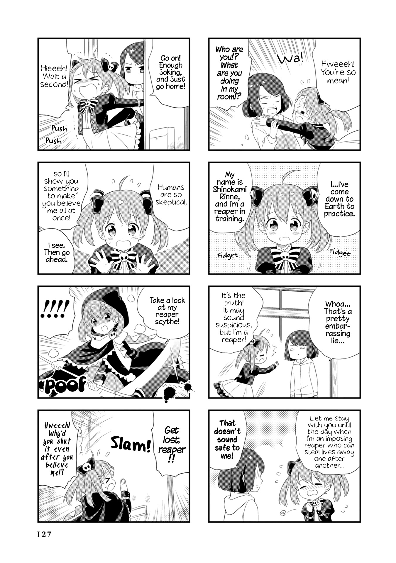 Minori & 100 Ladies Chapter 11.5 page 2 - Chapter 11.5: Shinigami Rinne no Korosanai Nichijou