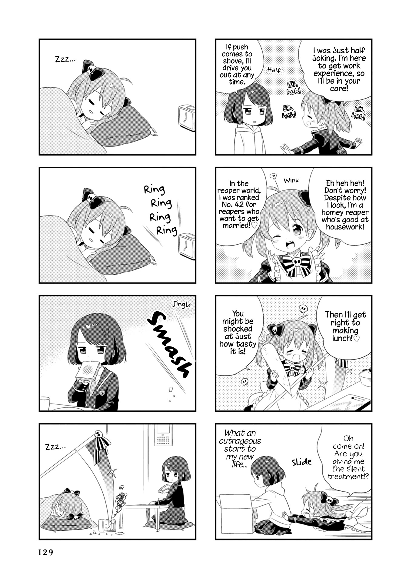 Minori & 100 Ladies Chapter 11.5 page 4 - Chapter 11.5: Shinigami Rinne no Korosanai Nichijou